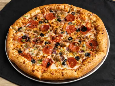 Kitchen Sink pizza at Durkin’s Pizza