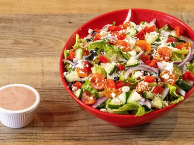 Greek Salad at Durkin’s Pizza